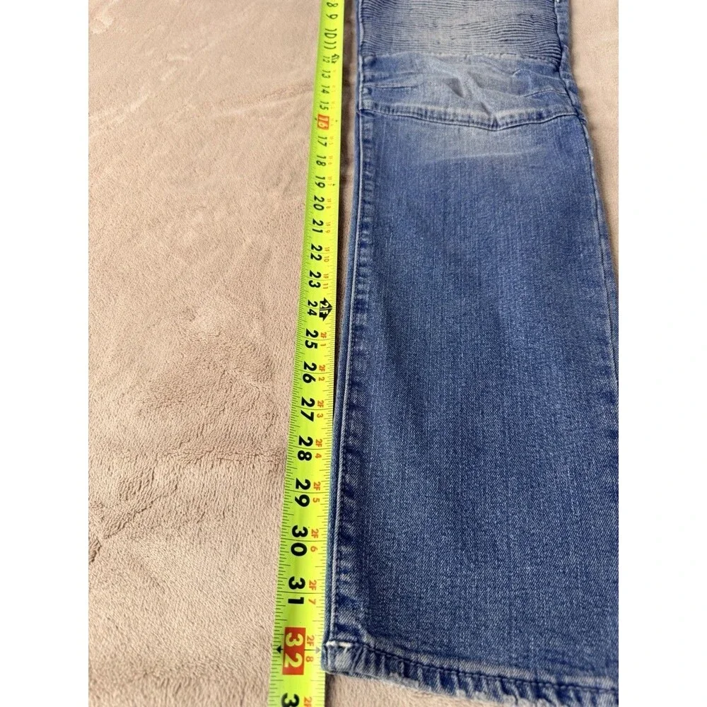 True Religion Rocco Moto Relaxed Skinny Jeans Men’s 30x32 Light Wash NWOT
